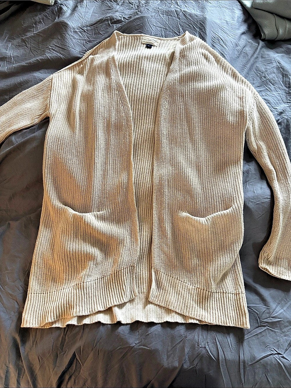 Universal Thread Open Front Knit Cardigan in Cream Size XL